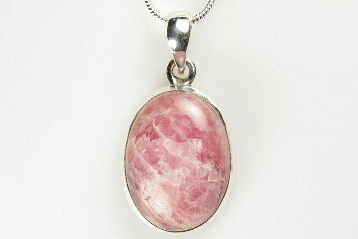 Rhodochrosite Pendant (Necklace) - Sterling Silver #192292